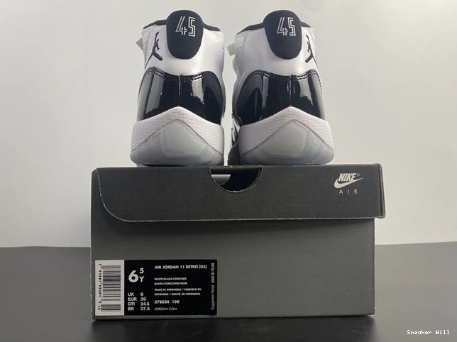 11 Jordan Concord Trendy 378037-100 Retro 1071 0530